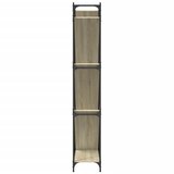  Regal za knjige boja hrasta 79 x 30 x 180 cm od drva i metala | Eponuda.com