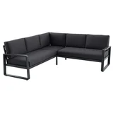 Maja Kutni element lounge garniture (Aluminij, Olefin, Tamno siva)