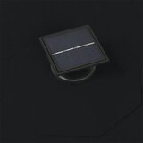  Zidni vrtni suncobran s LED svjetlima 300 cm crni | Eponuda.ba