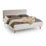 Meise Möbel Krem tapecirani bračni krevet s prostorom za pohranu s podnicom 160x200 cm Mattis – | shoptok.hr