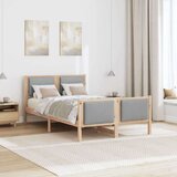  Okvir za krevet Svijetlo siva 120 x 190 cm tkanina | shoptok.hr