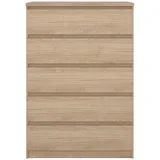 Komoda u dekoru hrasta u prirodnoj boji 77x111x50 cm Naia –