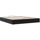  Otomanski okvir kreveta bez madraca crni 160x200cm umjetne kože | shoptok.hr