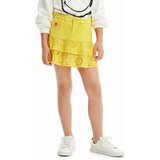 Desigual Otroško krilo rumena barva | Shoptok.si