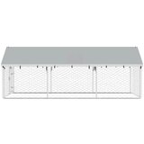 Vanjski kavez za pse s krovom 400 x 200 x 150 cm | shoptok.hr