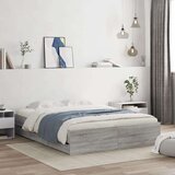 vidaXL Posteljni okvir s predali siva sonoma 140x200 cm inženirski les | Shoptok.si