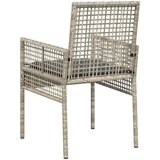  Vrtna stolica 2 pcs Svijetlo siva 55 x 53 x 85 cm poliratan | shoptok.hr
