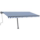  Prostostoječa ročno zložljiva tenda 400x300 cm modra/bela, (20728864) | Shoptok.si
