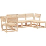  The Living Store Vrtna sedežna garnitura 5-delna trdna borovina - Vrtna Sedežna Garnitura, (21451284) | Shoptok.si