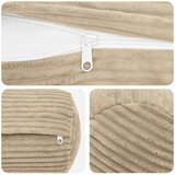  Presvlaka za jastuk 2 pcs HEERLEN Sivosmeđa Ø 15 x 40 cm Kord | shoptok.hr