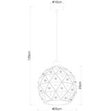 Globo 54029H - visilica na sajli jodie 1xE27/60W/230V ø 25 cm | Eponuda.com