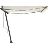  Automatska tenda sa senzorom za vjetar LED 450 x 300 cm krem | shoptok.hr
