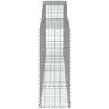  Obokane gabion košare 10 kosov 400x50x120/140cm cinkano železo | Shoptok.si