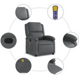  fotelja za odmor, siva, umjetna koža | shoptok.hr