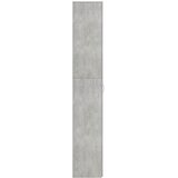  Uredski ormarić boja betona 60 x 32 x 190 cm konstruirano drvo | shoptok.hr