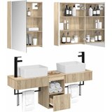  Set ormarića za kupaonicu 5 pcs Hrast sonoma 53 x 15,5 x 70 cm | shoptok.hr
