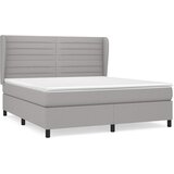  Krevet box spring s madracem svjetlosiva 160x200 cm tkanina | shoptok.hr