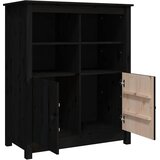 Komoda crna 83 x 41,5 x 100 cm od masivne borovine | shoptok.hr