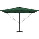  Cantilever Roma Parasol s LED diodama - Zelena 286 x 285 x 270 cm Aluminij | shoptok.hr