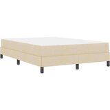vidaXL Postelja z vzmetnico Drugo krema 140 x 200 cm blago | Shoptok.si