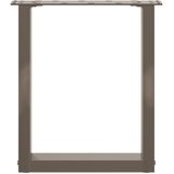  Noge za klub stolić U-oblik 2 kom Prirodni čelik 38 x (42-43) cm Čelik | shoptok.hr
