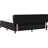  Krevet s opruga kutije s uzglavljem Crna 180 x 200 cm Baršun | shoptok.hr