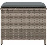  Vrtni taburei s jastucima 4 kom sivi 41x41x36 cm od poliratana | Eponuda.ba