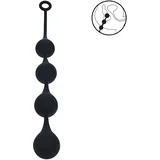 Silicone Waterdrop Anal Balls XL 50mm Black