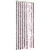 vidaXL Zavesa proti mrčesu srebrno siva in roza 56x185 cm šenilja, (21244804) Cene