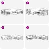  Set vanjskih sofa 10 kom. Bijela i bež | shoptok.hr