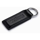 Ombre men's key ring with snap hook - black Cene