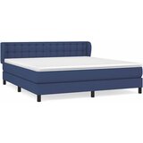  Krevet s oprugama i madracem plavi 160x200 cm od tkanine | shoptok.hr
