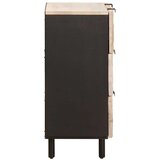  Strani šal Bel pranje finiš 60 x 33,5 x 75 cm Masiven les manga, (5000113051) | Shoptok.si