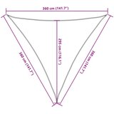  Jedro protiv sunca 160 g/m² tamnozeleno 3,6 x 3,6 x 3,6 m HDPE | shoptok.hr