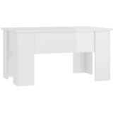  Stolić za kavu visoki sjaj bijeli 79x49x41 cm konstruirano drvo | shoptok.hr