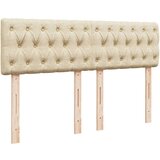  Krevet s oprugama i madracem krem 160x200 cm od tkanine | shoptok.hr