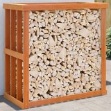 vidaXL Vanjski držač za cjepanice voštano smeđi 109x52x106 cm borovina | shoptok.hr