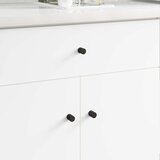  Gumbi za kabinetska vrata 12 pcs Crna M4 x 12 mm Željezo | shoptok.hr