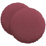  Jastučići za sjedenje 2 pcs Vinska crvena Ø80 x 29 cm tkanina | Eponuda.com
