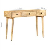  Konzolni stol 115 x 35 x 76 cm od masivnog drva manga | shoptok.hr