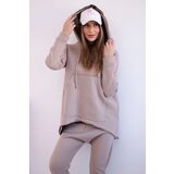 Kesi Set with Baggy trousers dark beige | shoptok.hr