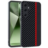 CARBON FIBER Texture maska za Samsung Galaxy S24 - Black / Red | Eponuda.ba