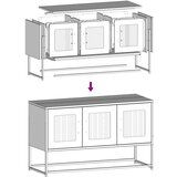 vidaXL TV omarica roza 100,5x39x60,5 cm Hladno valjano jeklo | Shoptok.si