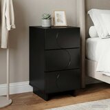  Noćni ormar Crna 33,5 x 34,5 x 60 cm Konstruirano drvo | shoptok.hr