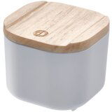 iDesign Siva škatla za shranjevanje s pokrovom iz pavlovnije Eco, 9 x 9 cm Cene