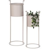 House Nordic Kovinski podstavki za cvetlične lonce v kompletu 2 ks ø 21,5 cm Rabo – | Shoptok.si