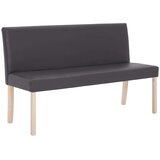  Klupa od umjetne kože 139,5 cm siva | shoptok.hr