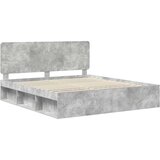  Okvir za krevet Beton 180 x 200 cm Čvrsto borovo drvo | shoptok.hr