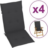 vidaXL jastuci za vrtne stolice 4 kom antracit 120x50x3 cm Cijene