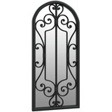  Vrtno ogledalo crno 100 x 45 cm željezno za vanjsku upotrebu | shoptok.hr